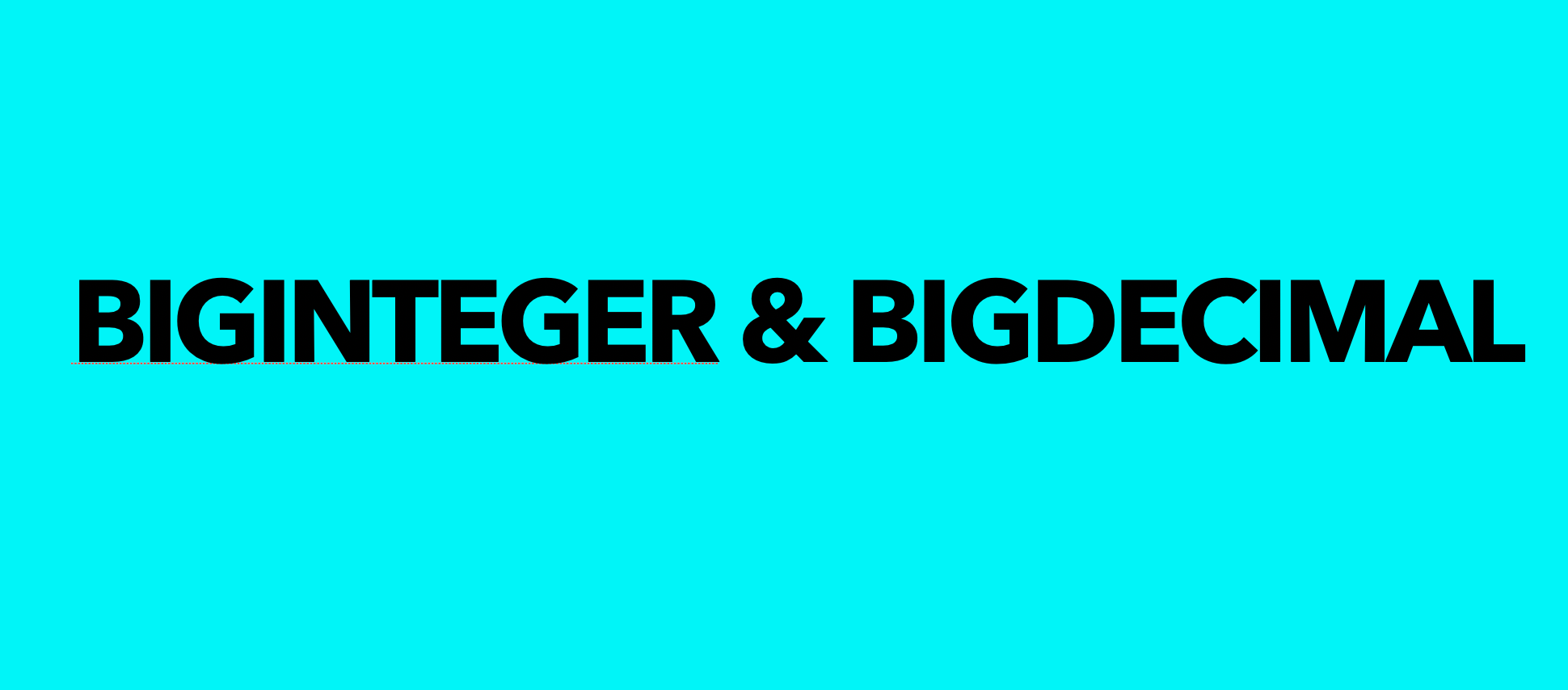 BigInteger_BigDecimal