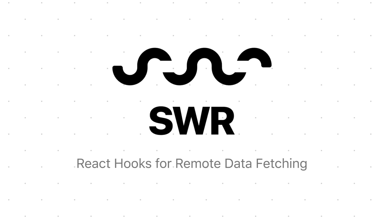 SWR, 서버 데이터를 앱 데이터처럼 관리해보자 cover image